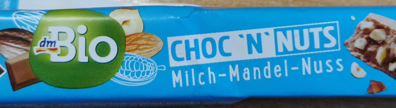 Fotografie - Choc ’N’ Nuts Milch-Mandel-Nuss dmBio