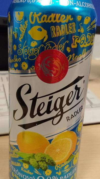 Fotografie - Pivo Steiger nealko radler svetlý citrón