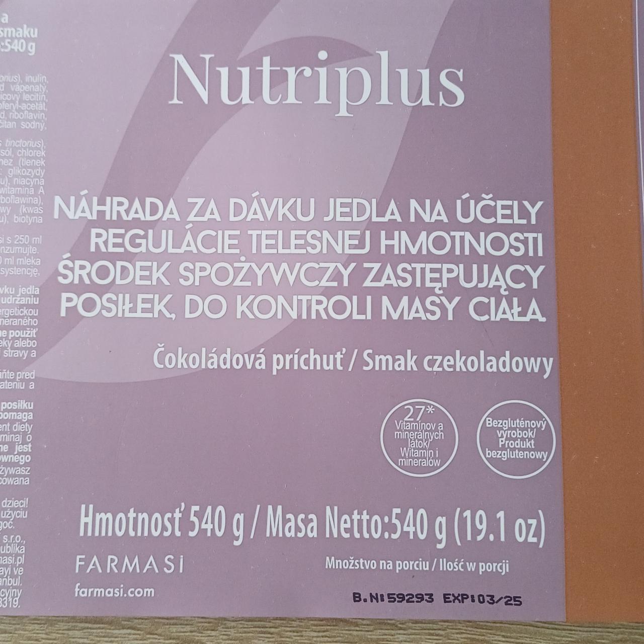 Fotografie - Náhrada za dávku jedla na účely regulácie telesnej hmotnosti Čokoládová príchuť Nutriplus