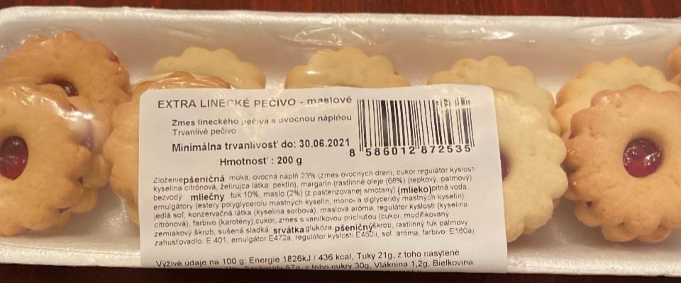 Fotografie - extra linecké pečivo maslové