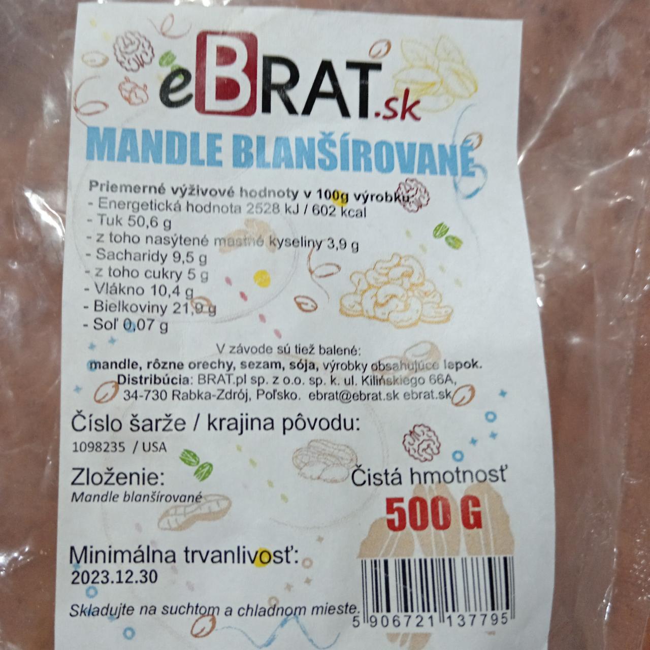 Fotografie - Mandle Blašírované eBrat.sk