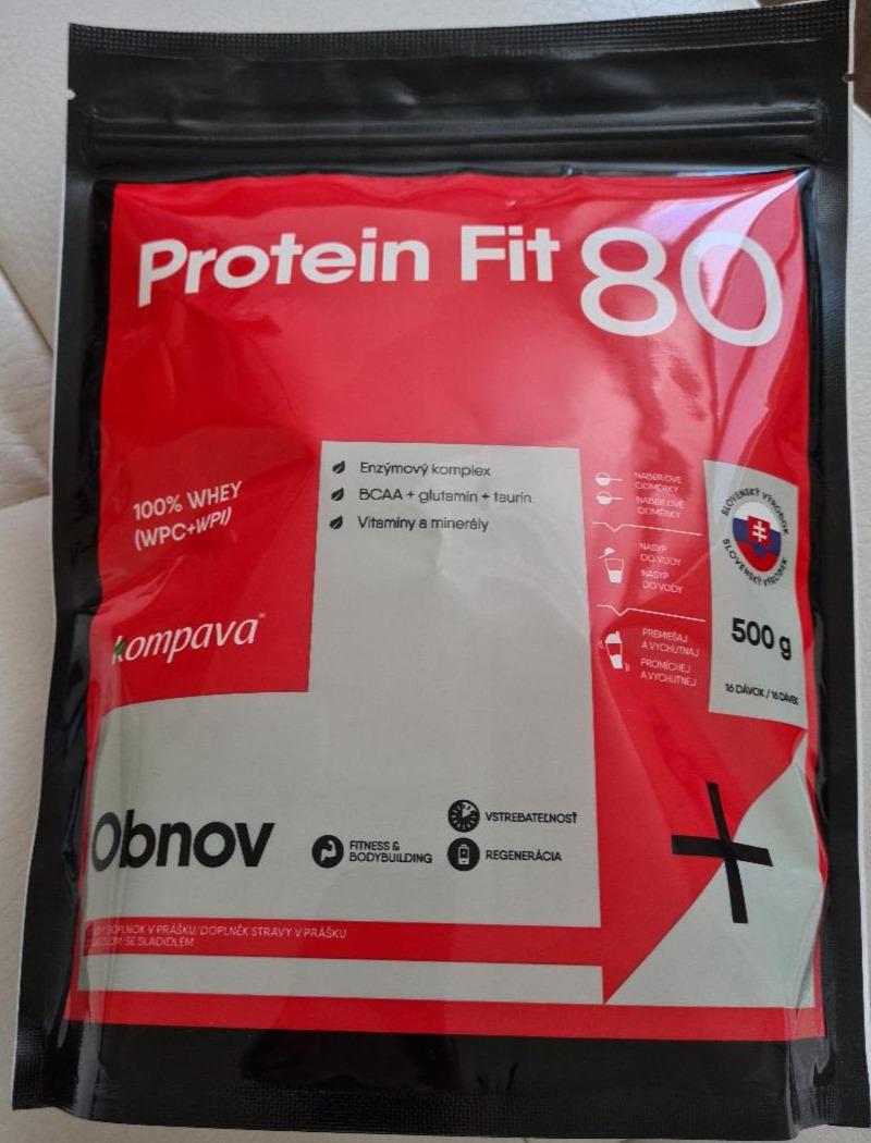 Fotografie - Protein Fit 80 banán Kompava