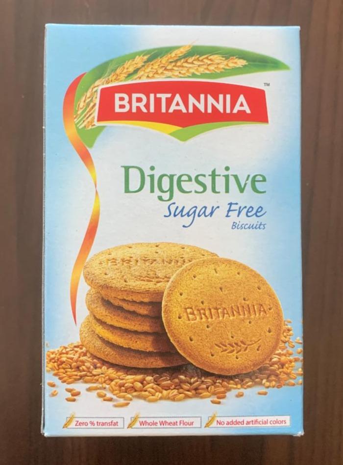 Fotografie - Digestive Sugar Free Biscuits Britannia