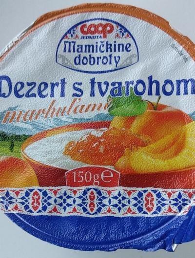 Fotografie - Dezert s tvarohom s marhuľami Coop