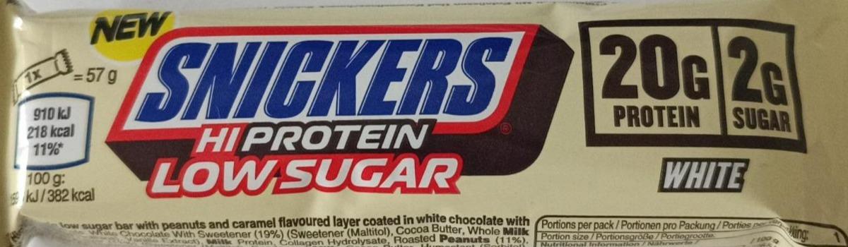 Fotografie - HiProtein Low Sugar White Snickers