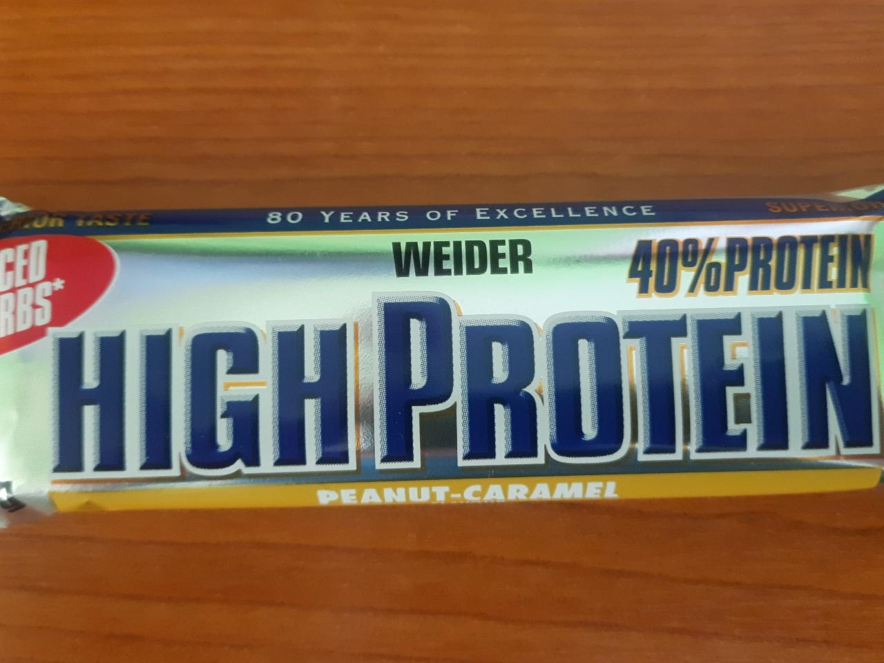 Fotografie - weider high protein penaut-caramel