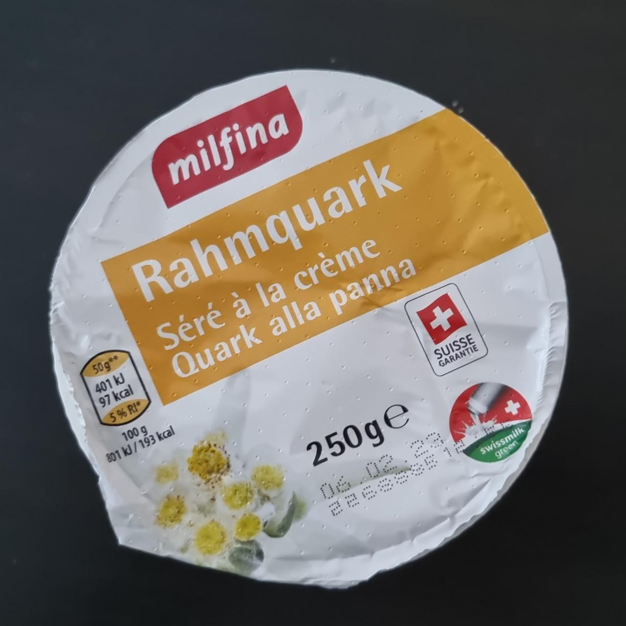 Fotografie - Rahmquark Milfina