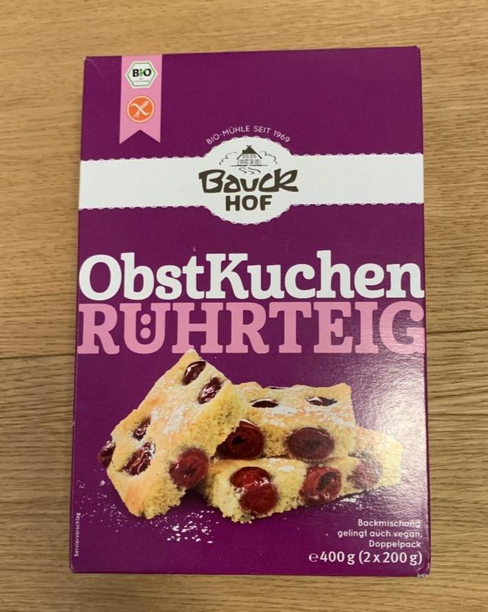 Fotografie - Obstkuchen Ruhrteig Bauck Hof