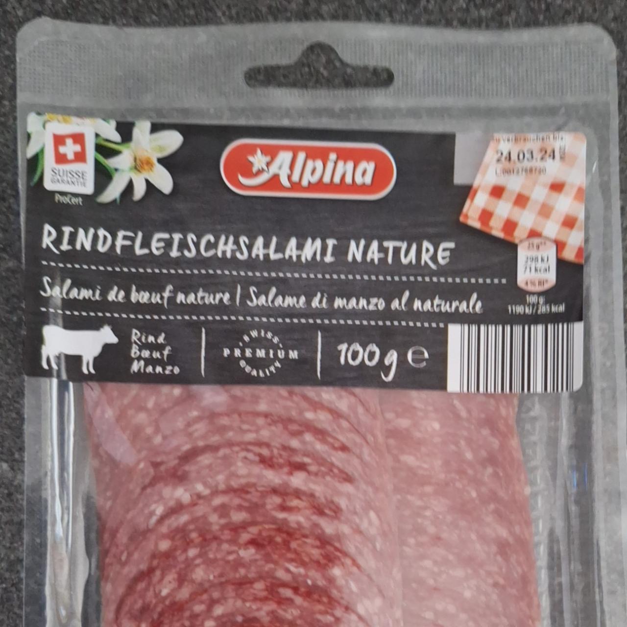 Fotografie - Rindfleischsalami Nature Alpina