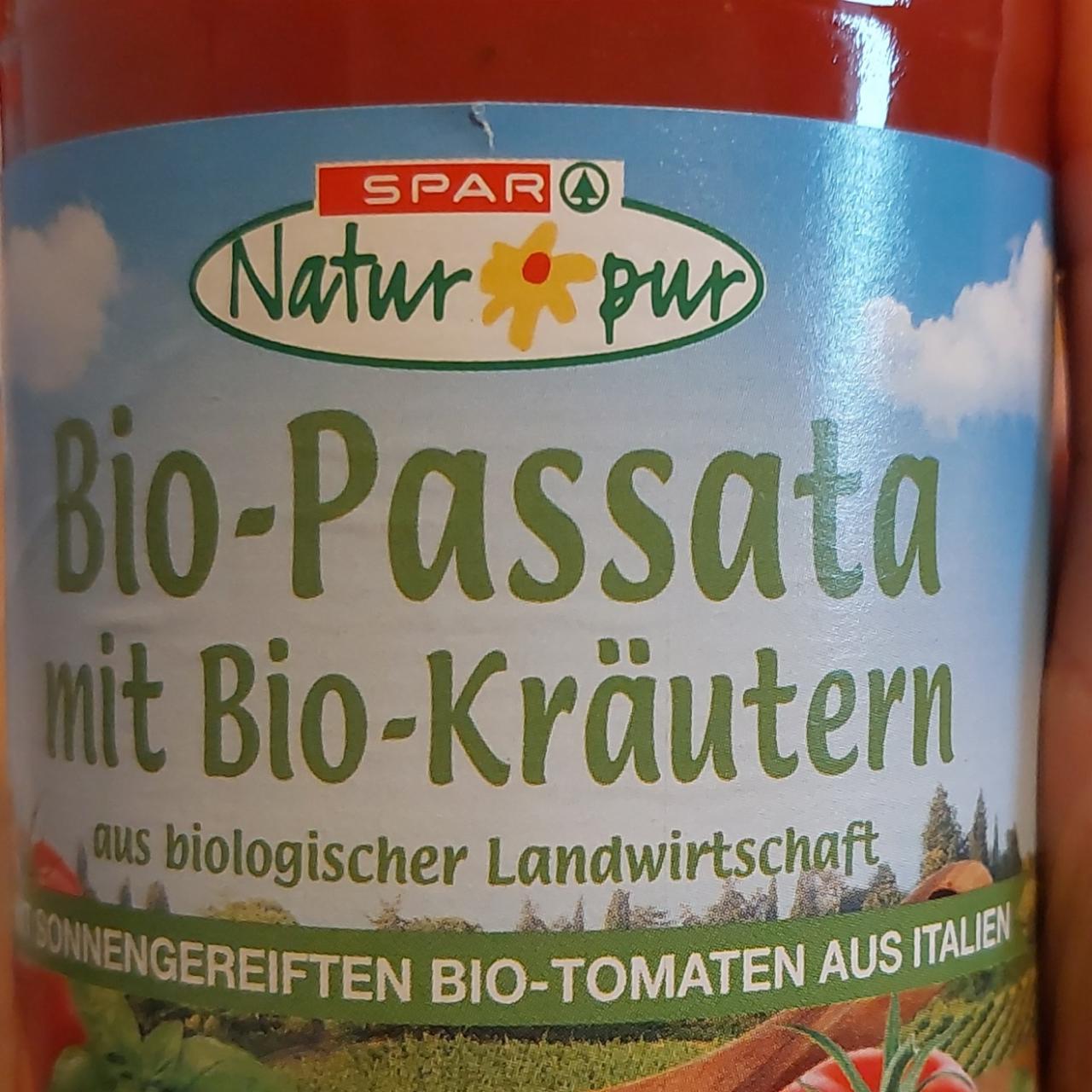 Fotografie - Bio-Passata mit Bio-Karäutern Spar Natur pur