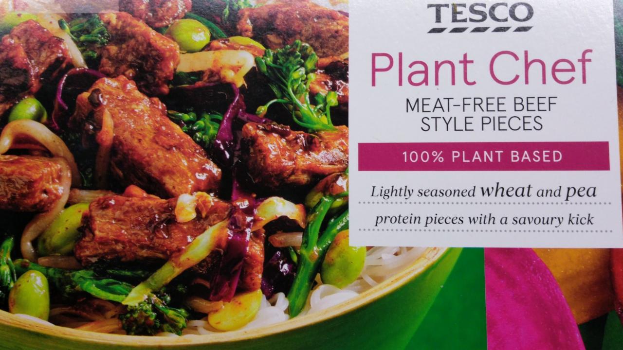 Fotografie - tesco plant chef meat-free beef style pieces