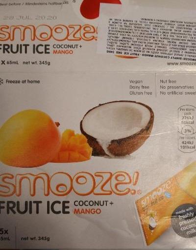 Fotografie - Smooze Fruit Ice Coconut + Mango