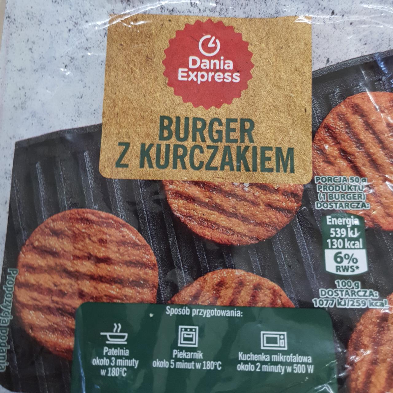 Fotografie - Burger z kurczakiem Dania Express