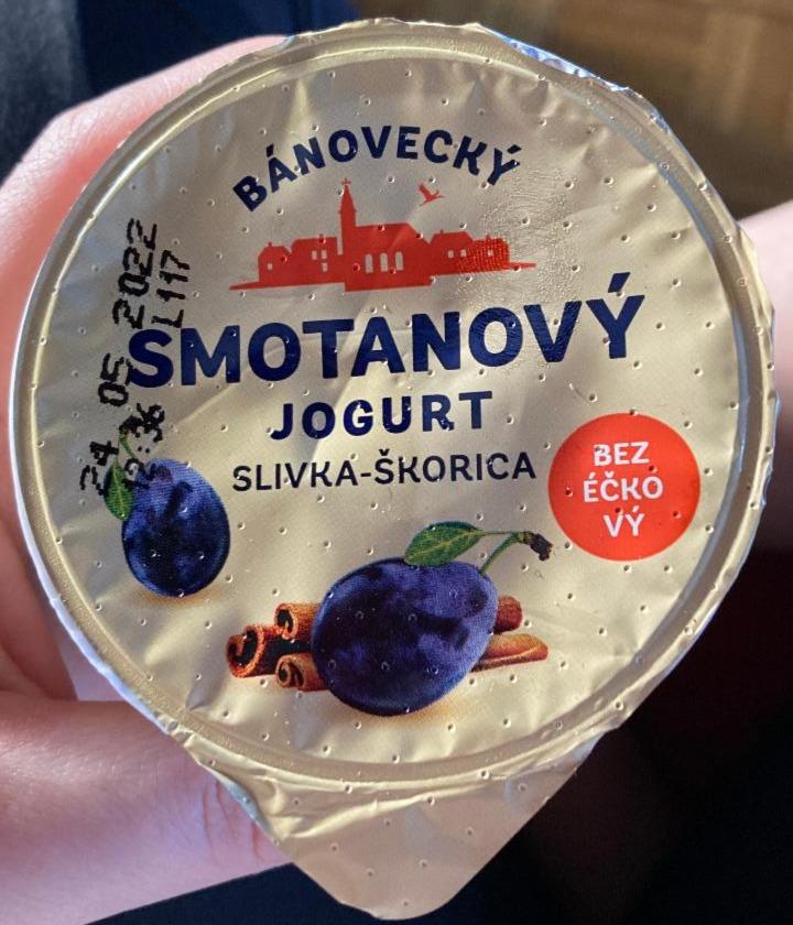 Fotografie - Bánovecký smotanový jogurt slivka-škorica