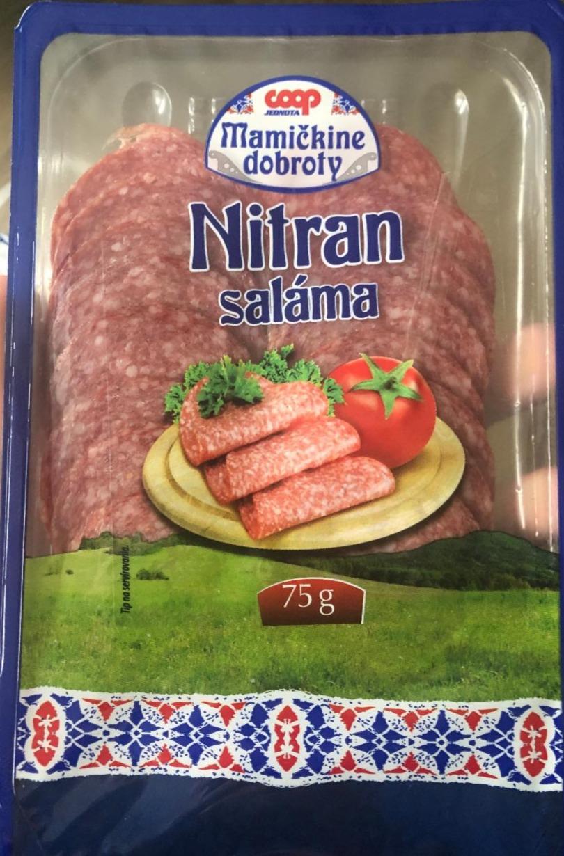 Fotografie - Nitran saláma Coop Jednota Mamičkine dobroty