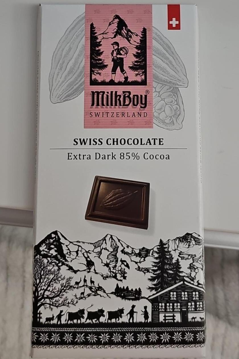 Fotografie - Swiss Chocolate Extra Dark 85% Cocoa MilkBoy