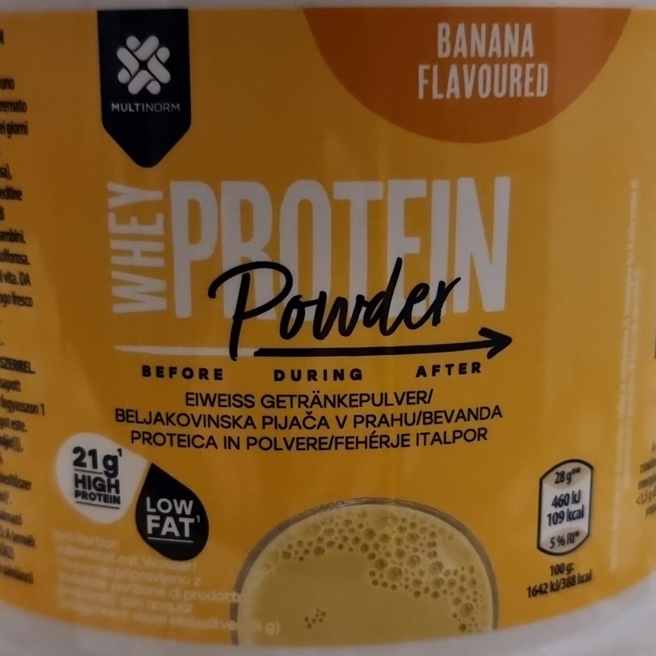 Fotografie - Whey Protein Powder Banana Flavoured Multinorm