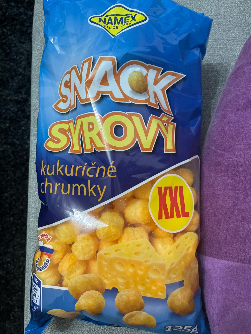 Fotografie - Snack Syrový kukuričné chrumky Namex