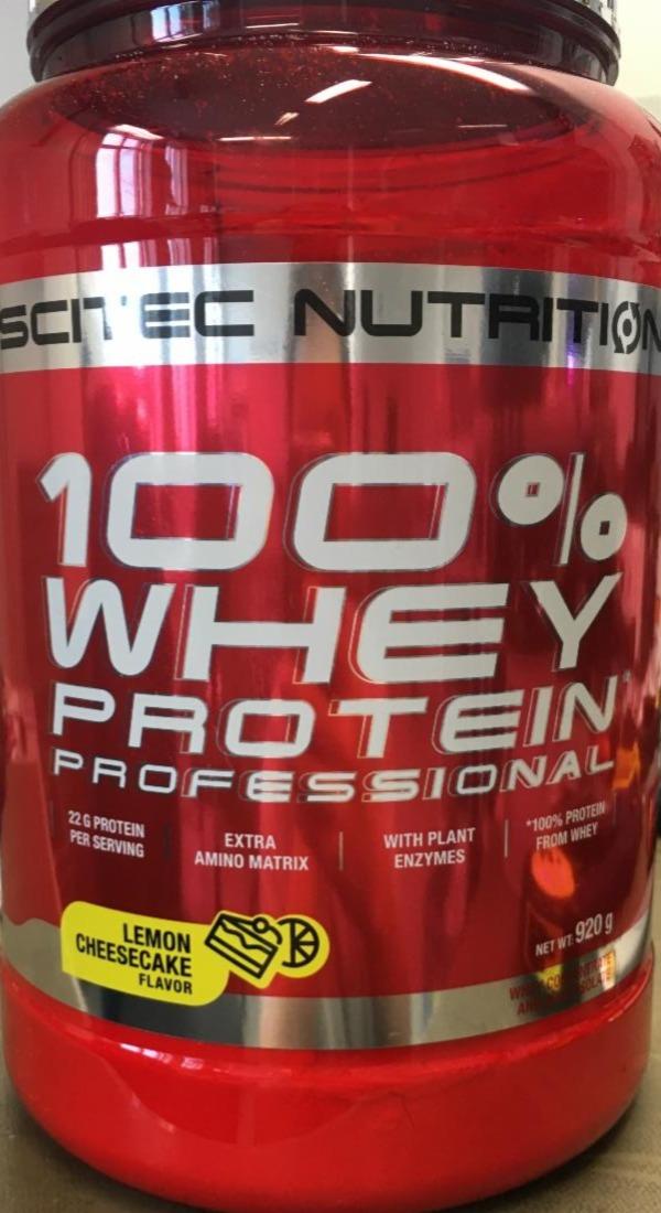 Fotografie - 100% Whey Protein Professional Lemon Cheesecake flavor Scitec Nutrition