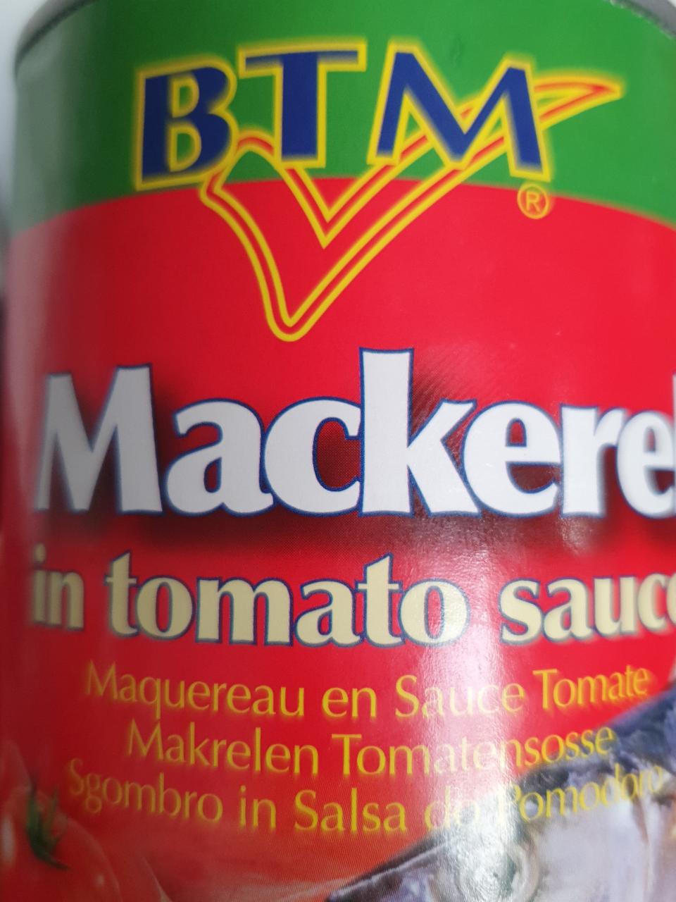 Fotografie - mackerel in tomato sauce btm