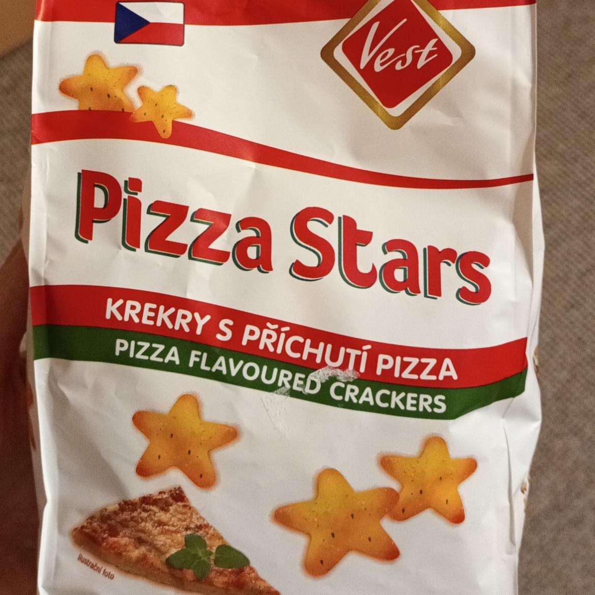 Fotografie - Krekry s příchutí italské pizzy Pizza Stars Vest