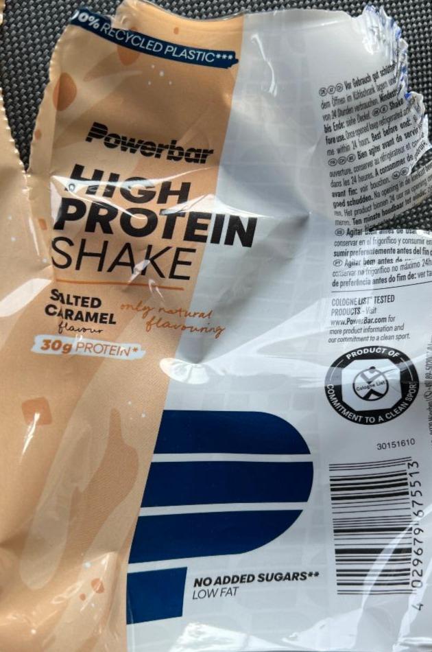 Fotografie - Hig Protein Shake Salted caramel PowerBar
