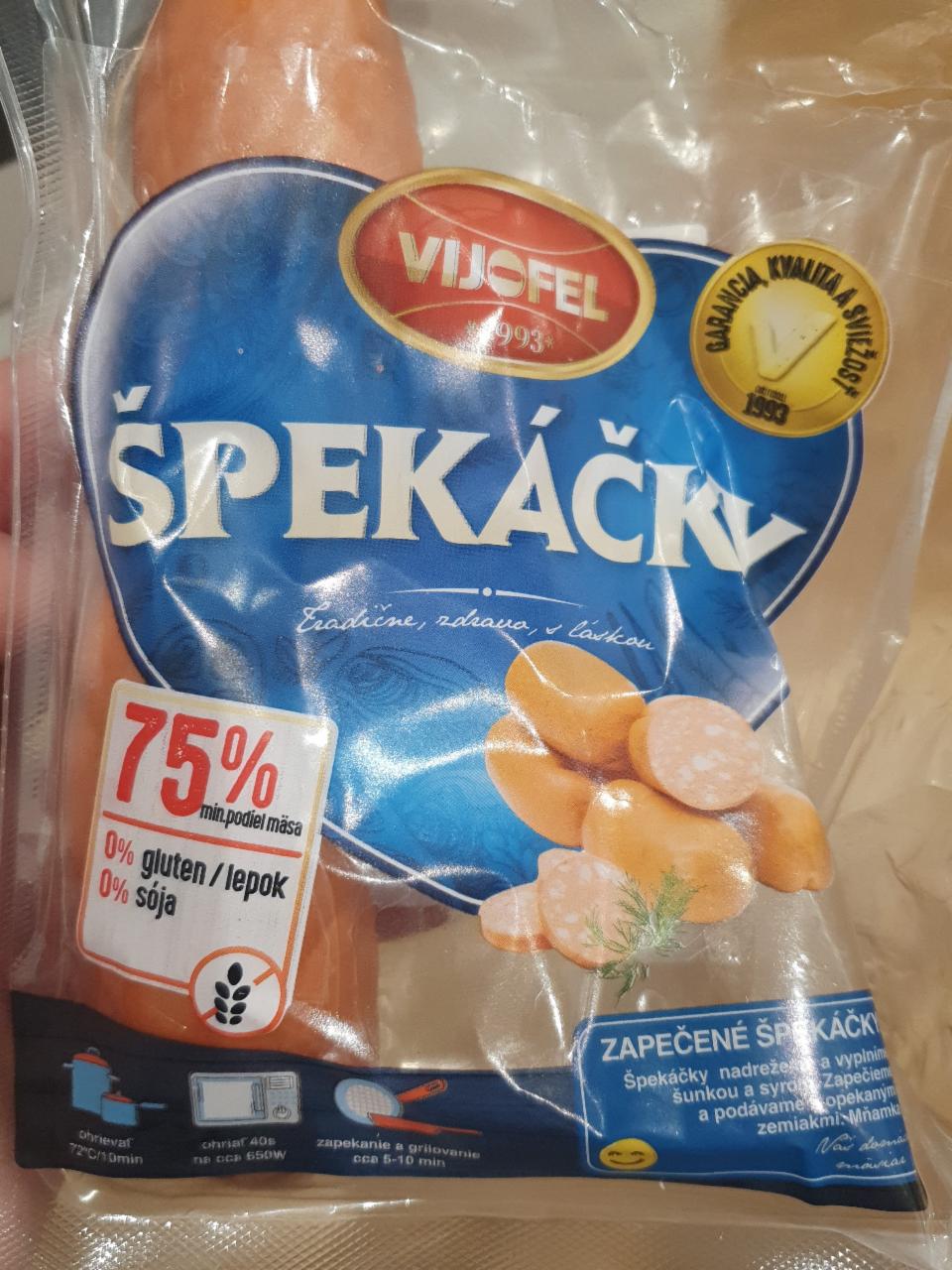 Fotografie - Špekáčky Vijofel