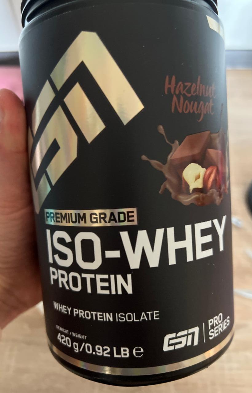 Fotografie - ISO - Whey protein Hazelnut nougat