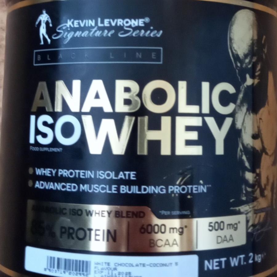 Fotografie - Anabolic ISO Whey White Chocolate Coconut Kevin Levrone