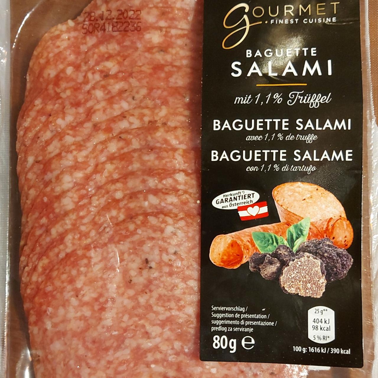 Fotografie - Baguette salami Gourmet