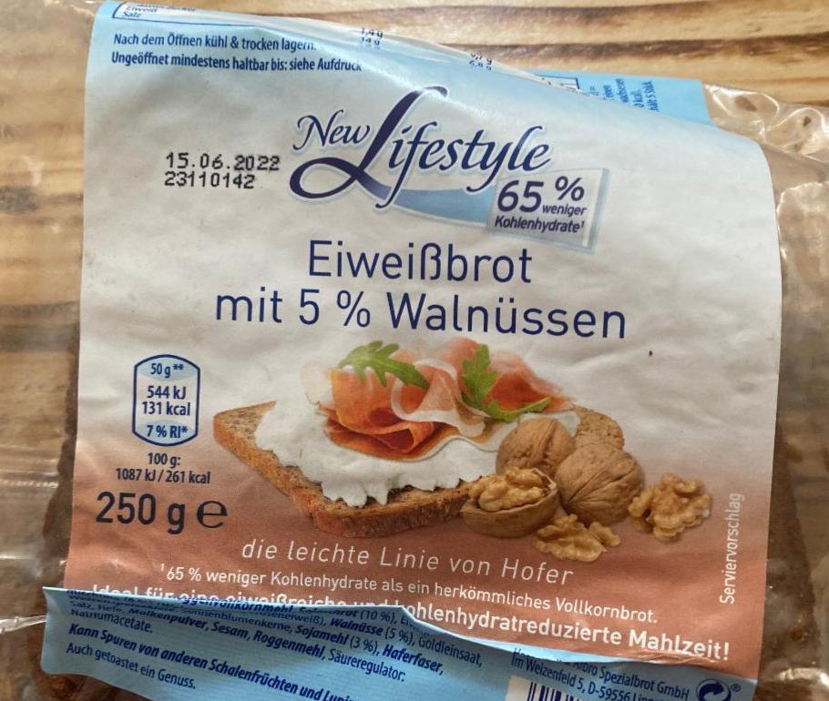 Fotografie - Eiweißbrot mit 5%Walnüsse New Lifestyle