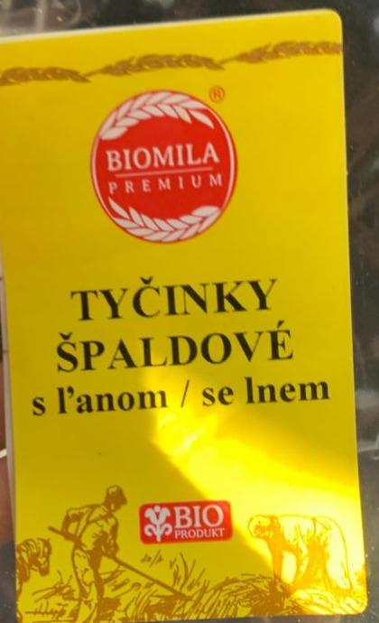 Fotografie - Biomila špaldové tyčinky s ľanom