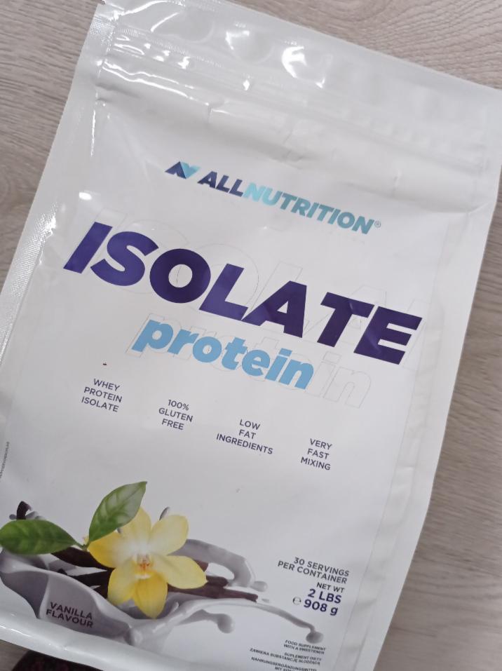 Fotografie - Isolate protein Vanilla Allnutrition