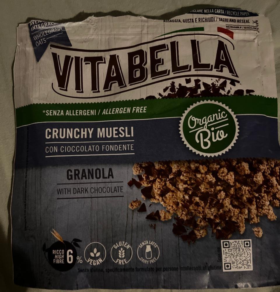 Fotografie - Crunchy muesli Granola with dark chocolate Vitabella