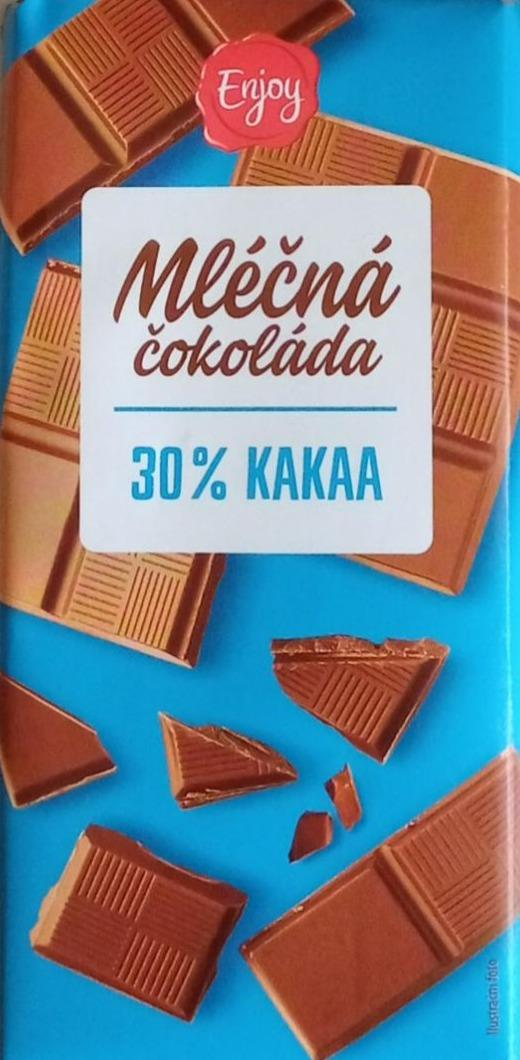 Fotografie - Mléčná čokoláda 30% kakaa Enjoy