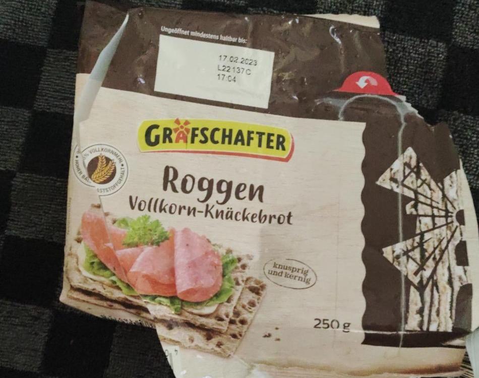 Fotografie - Roggen Vollkorn-Knäckebrot Grafschafter