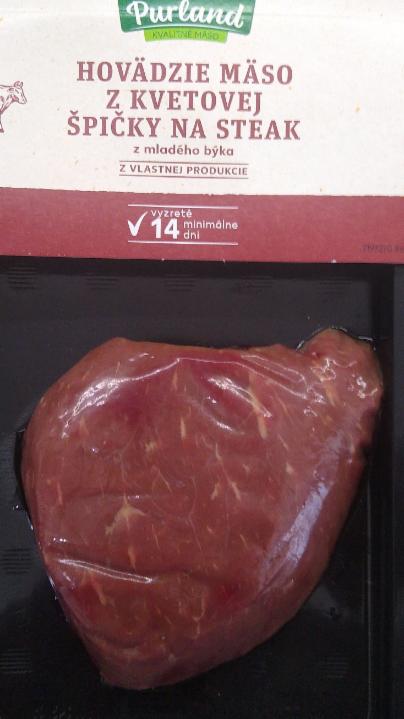 Fotografie - Hovädzie mäso z kvetovej špičky na steak Purland