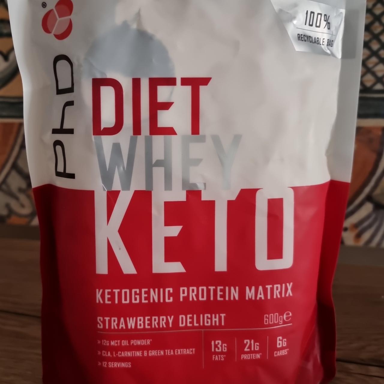 Fotografie - Diet Whey Keto Strawberry delight PhD