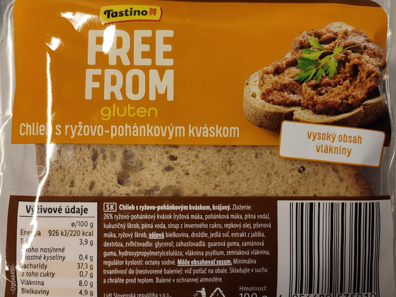 Fotografie - Chlieb s ryžovo-pohánkovým kváskom Tastino Gluten Free