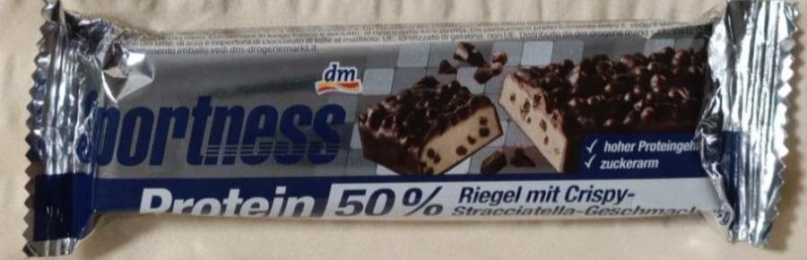 Fotografie - Protein Riegel Crispy-Stracciatella geschmack Sportness