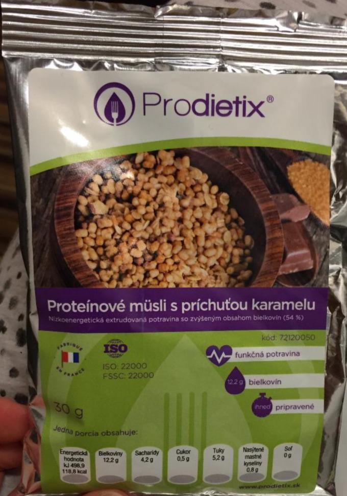 Fotografie - Proteinové müsli s príchuťou karamelu