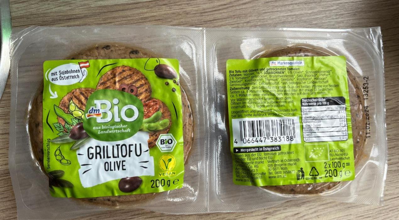 Fotografie - Bio Grilltofu Olive dmBio