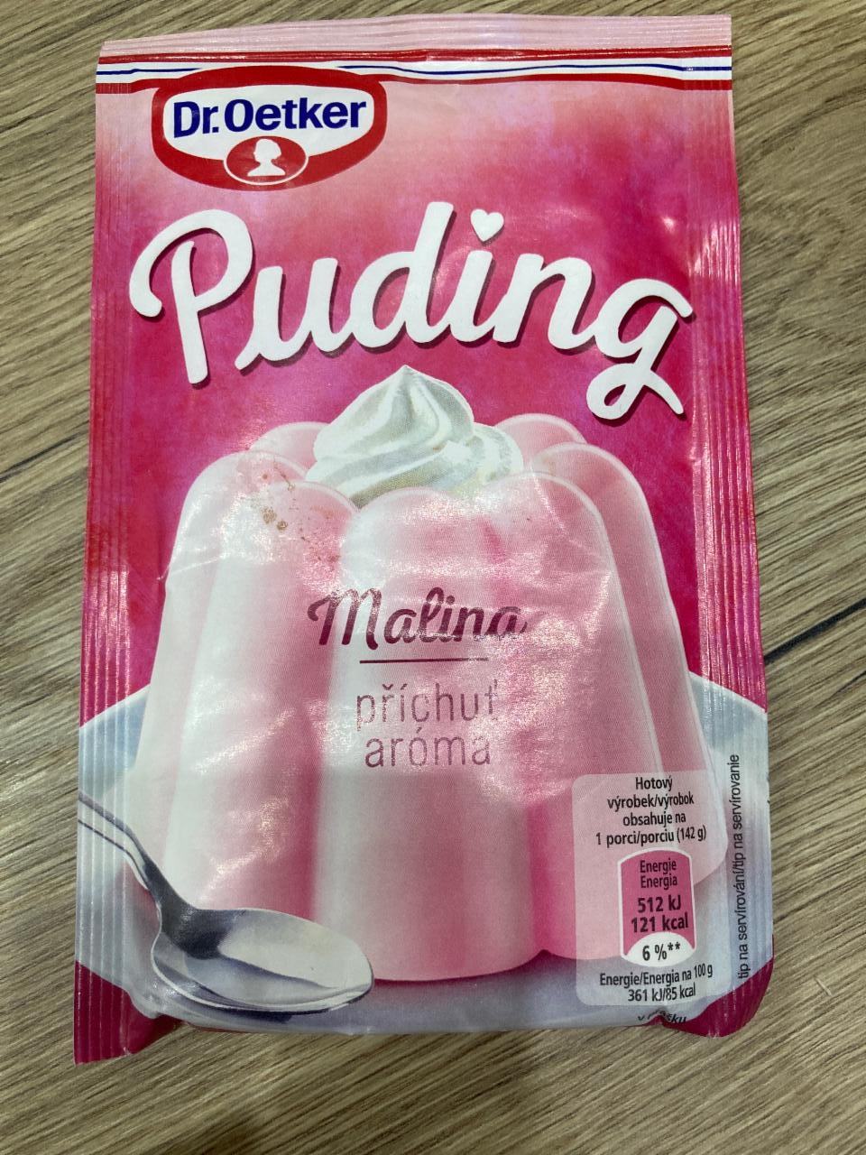 Fotografie - Puding Malina Dr.Oetker