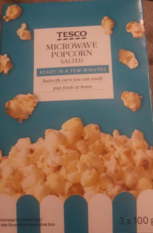 Fotografie - Microwave popcorn salted Tesco
