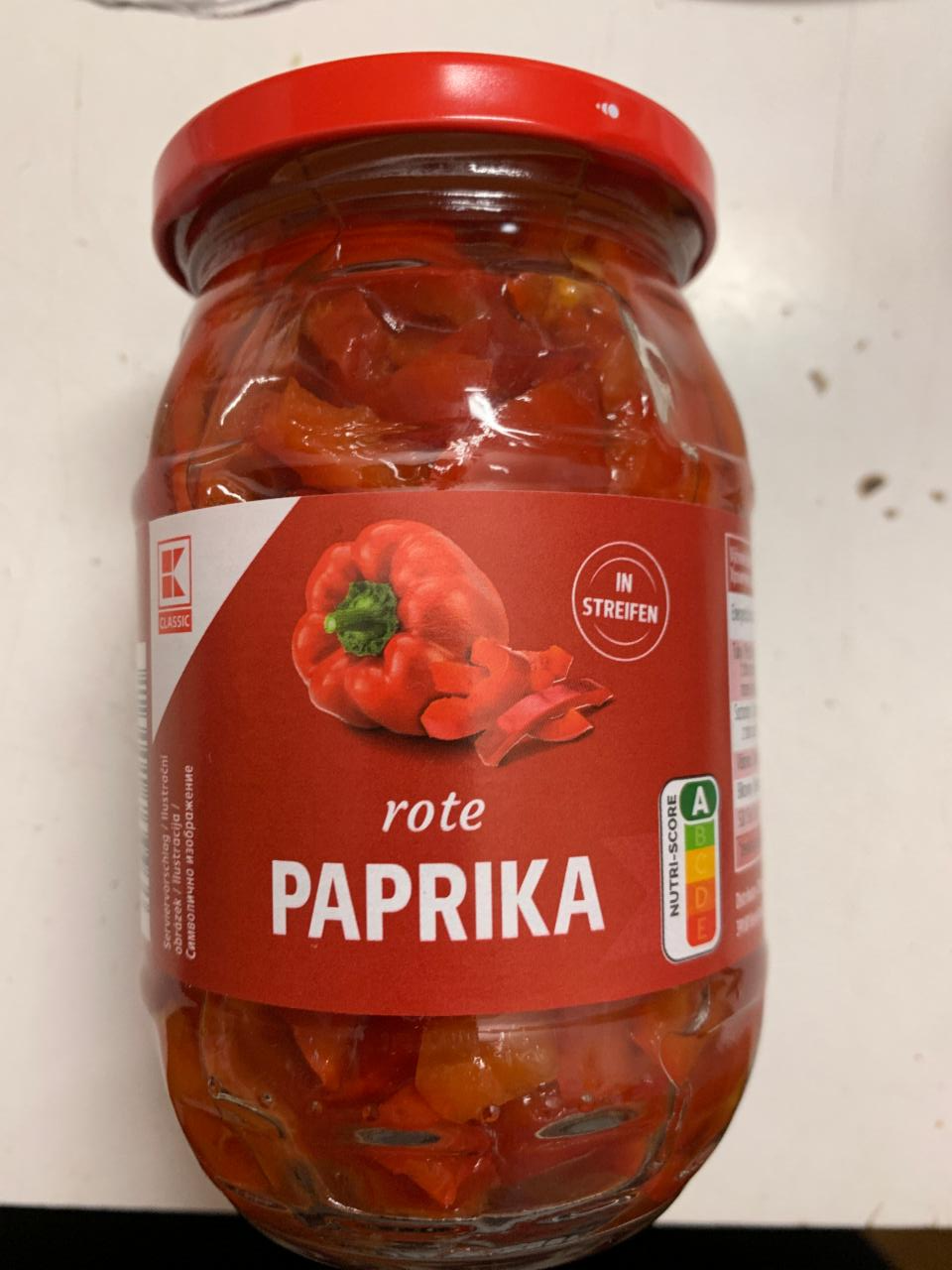 Fotografie - Rote Paprika in streifen K-Classic