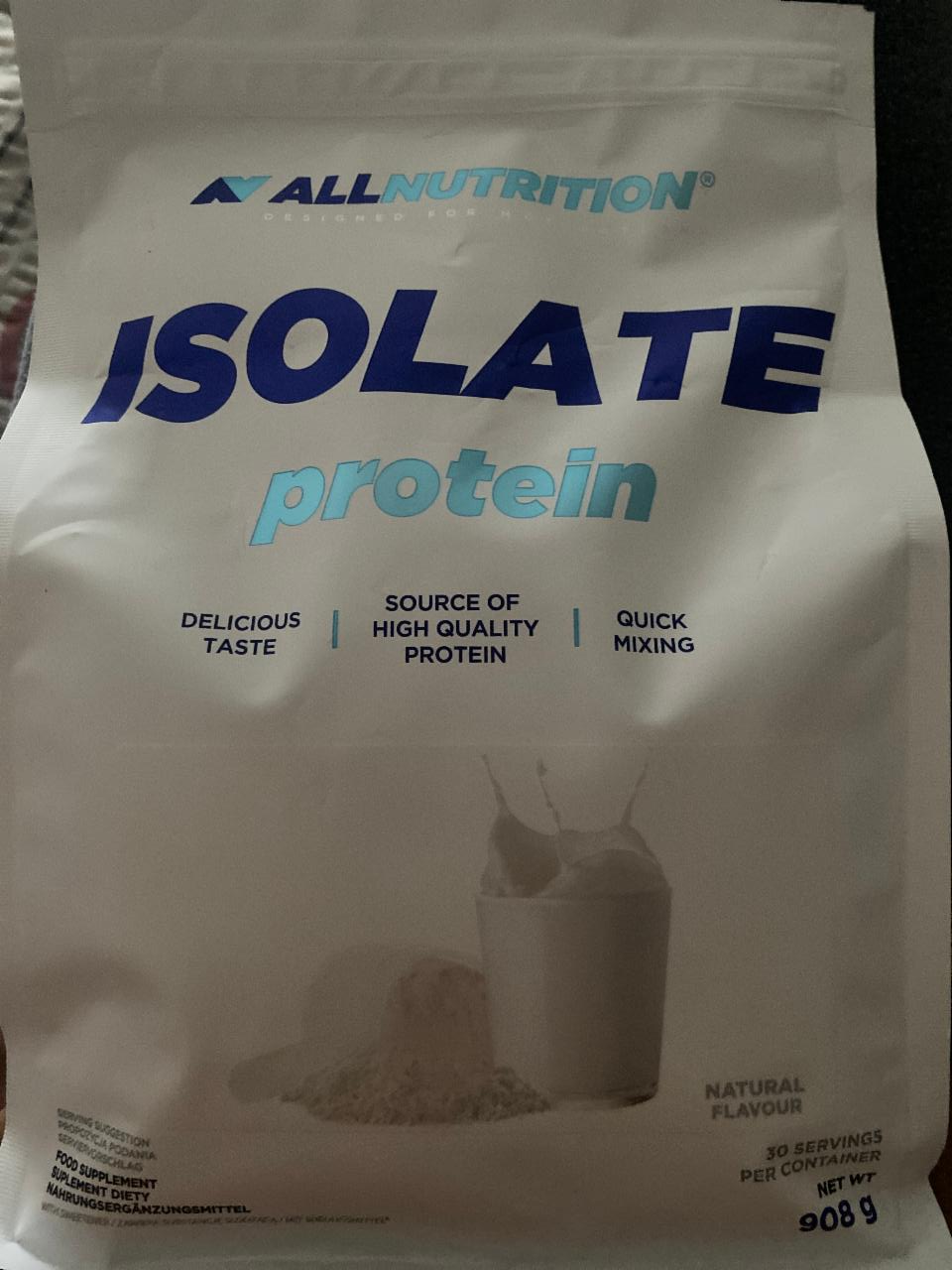 Fotografie - Isolate protein Natural flavour Allnutrition