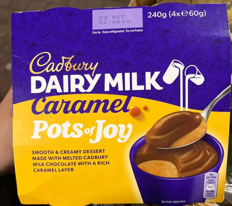 Fotografie - Dairy Milk Pots of Joy Caramel Chocolate Dessert Cadbury