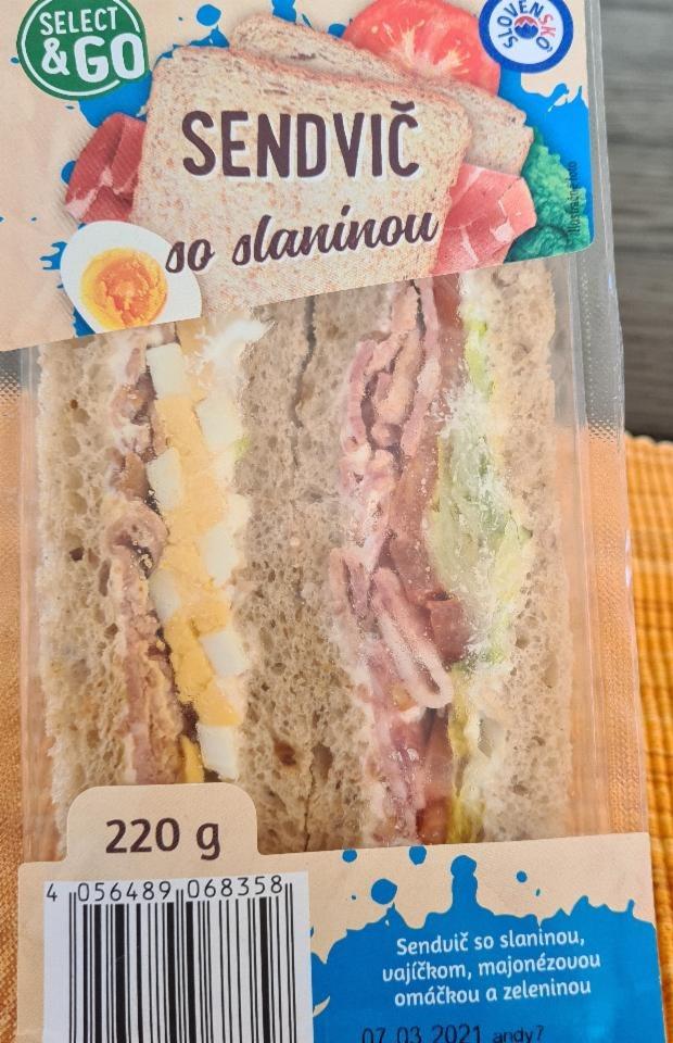 Fotografie - Sendvič so slaninou Select & Go