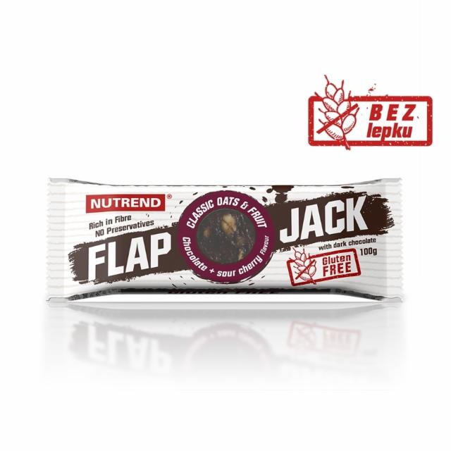 Fotografie - Flapjack Chocolate + sour cherry with dark chocolate Nutrend