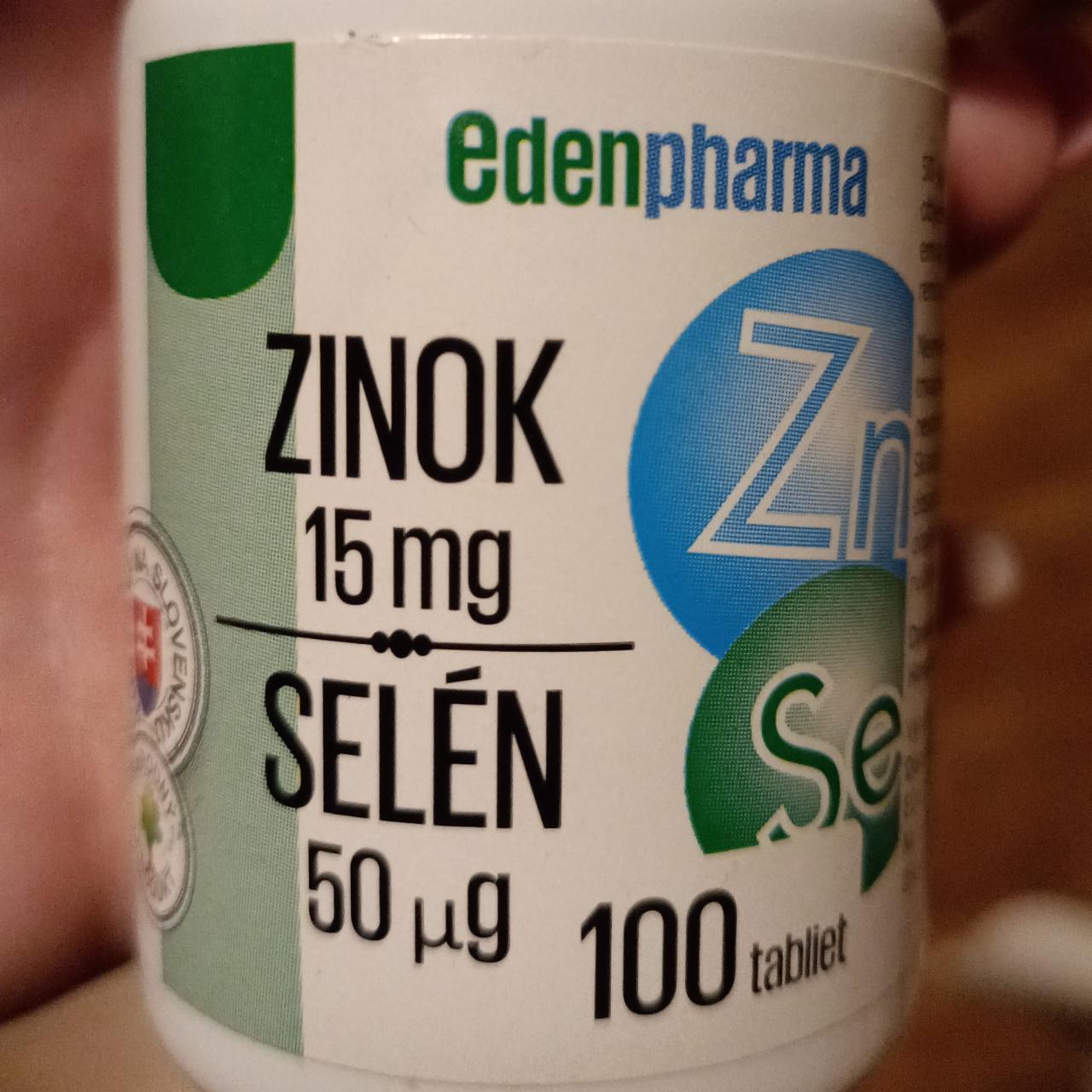 Fotografie - Zinok 15 mg Selén Edenpharma